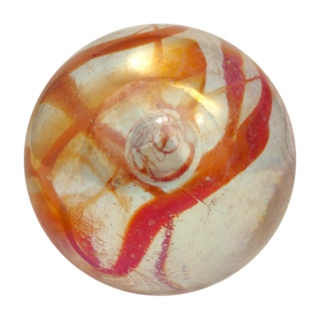 House of Marbles | 42mm Lustered Spaghetti Marble (Assorted Colours)