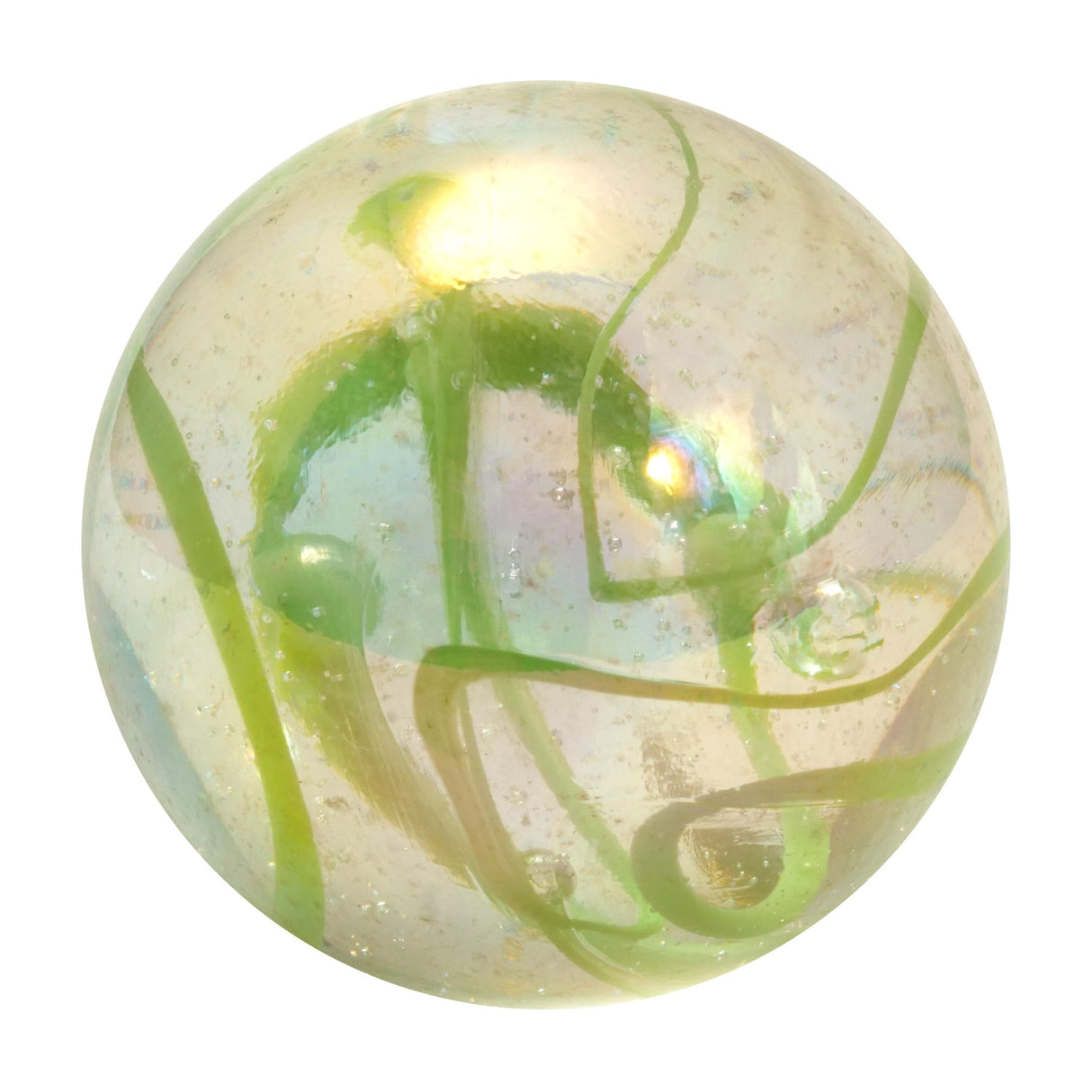 House of Marbles | 42mm Lustered Spaghetti Marble (Assorted Colours)