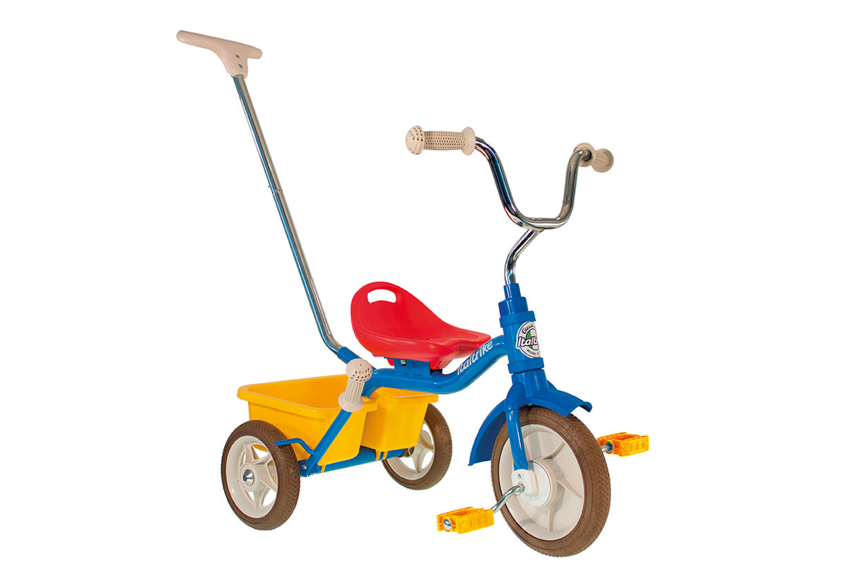 Italtrike | 10" Passenger Trike- Colorama (Blue, Red, Yellow)