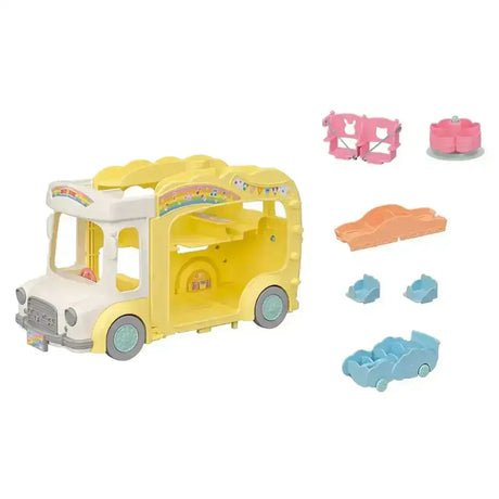 Sylvanian Families - Rainbow Fun Nursery Bus - Toybox Tales