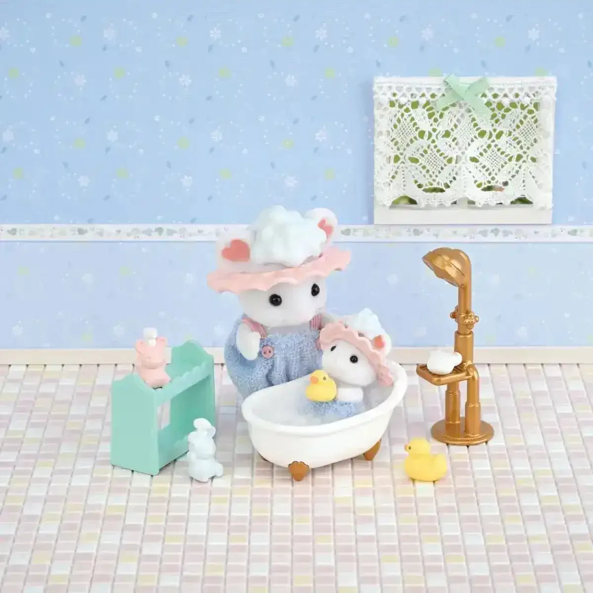 Sylvanian Families | Bath Time Bubble Siblings