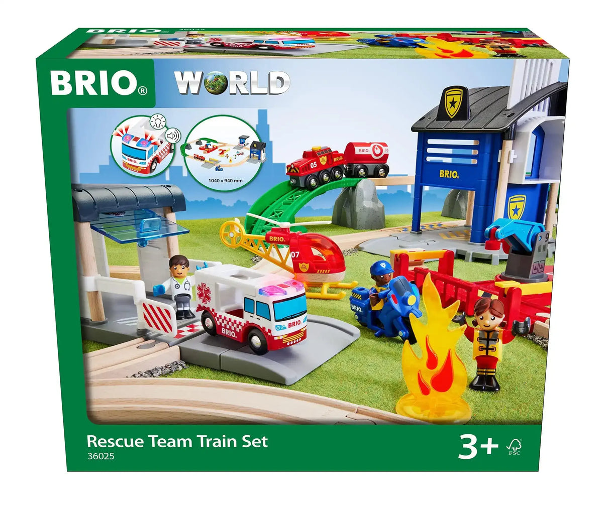 Brio | Rescue Team Train Set 44 pieces
