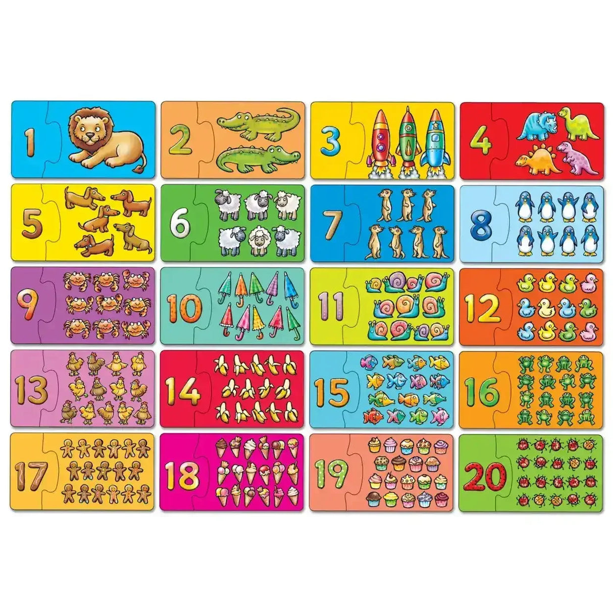 Orchard Toys | Match and Count Jigsaw 20 Pieces