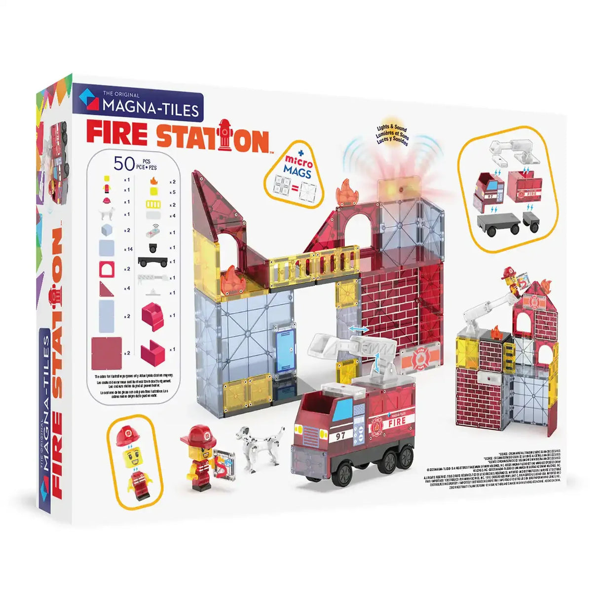 Magna-Tiles | Fire Station 50 Piece