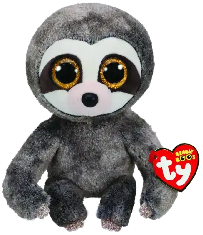 TY Beanie Boos | Dangler the Grey Sloth | Medium - Toybox Tales