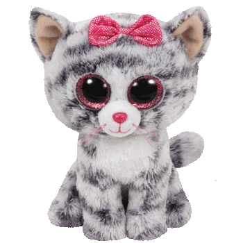 TY Beanie Boos | Kiki the Grey Cat | Regular - Toybox Tales