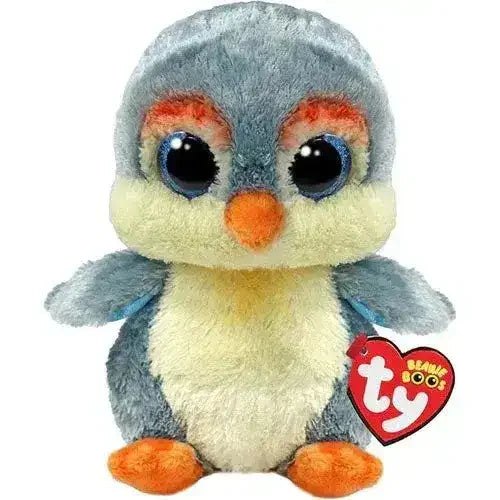 Ty Beanie Boos | FIsher the Grey Penguin | Regular - Toybox Tales