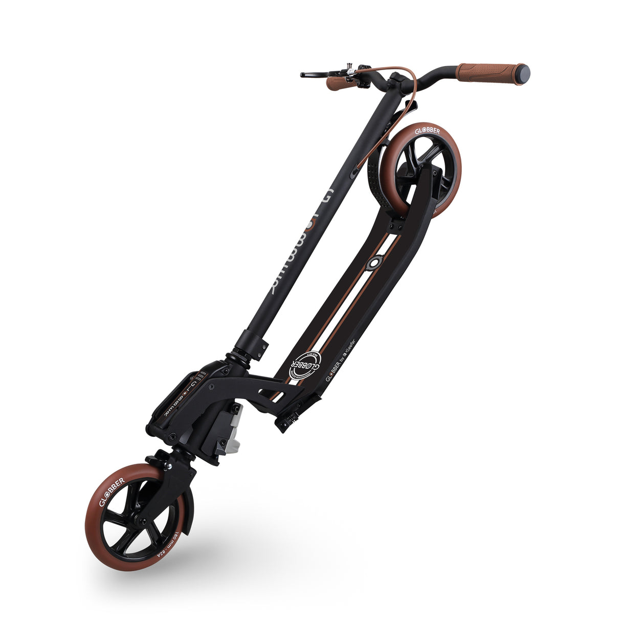 Globber ONE K 180 Deluxe Scooter w Handbrake - Vintage Black