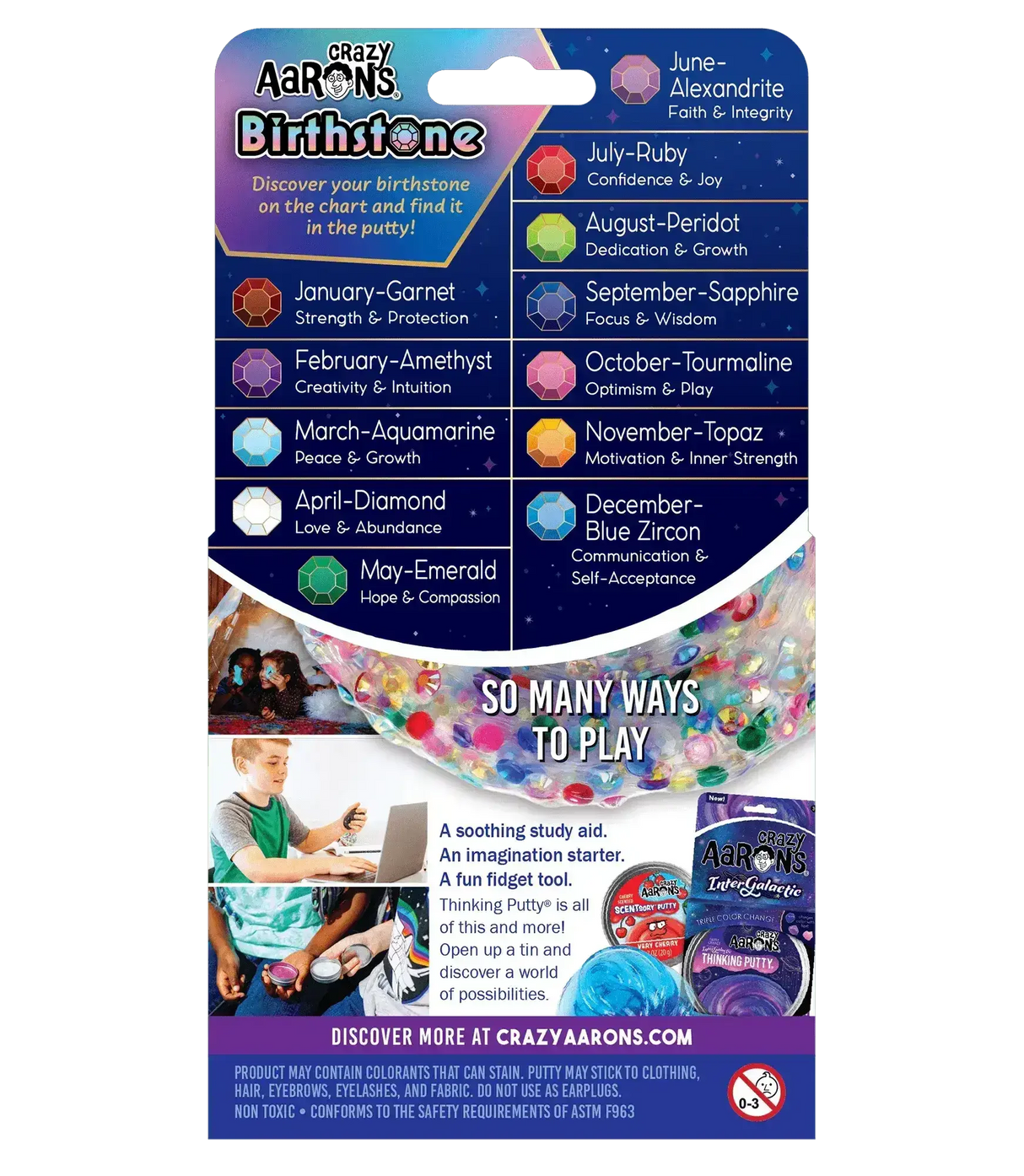 Crazy Aaron's Putty Birthstone - Trendsetters - Toybox Tales