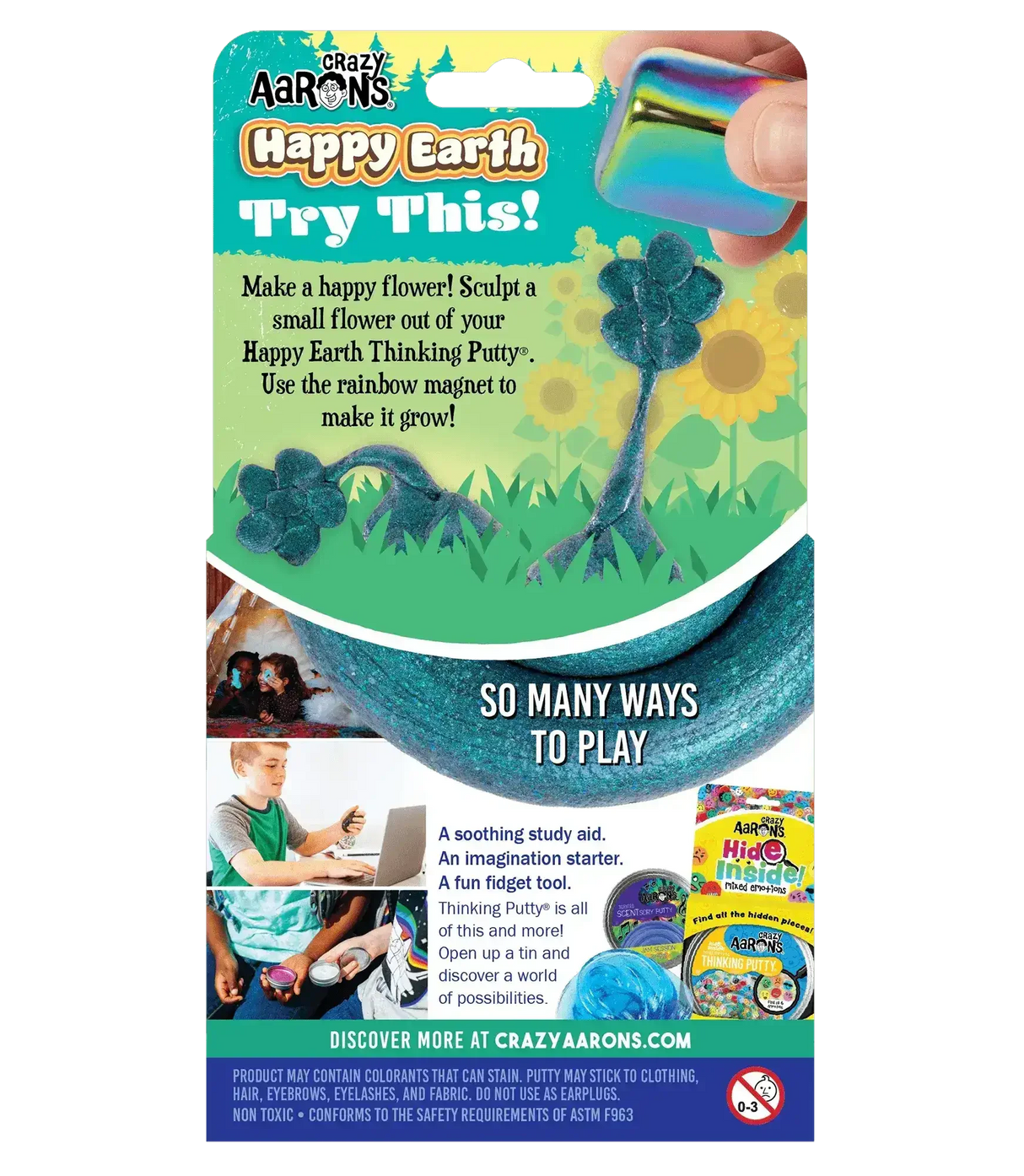 Crazy Aaron's Putty Happy Earth - Magnetic Storms - Toybox Tales