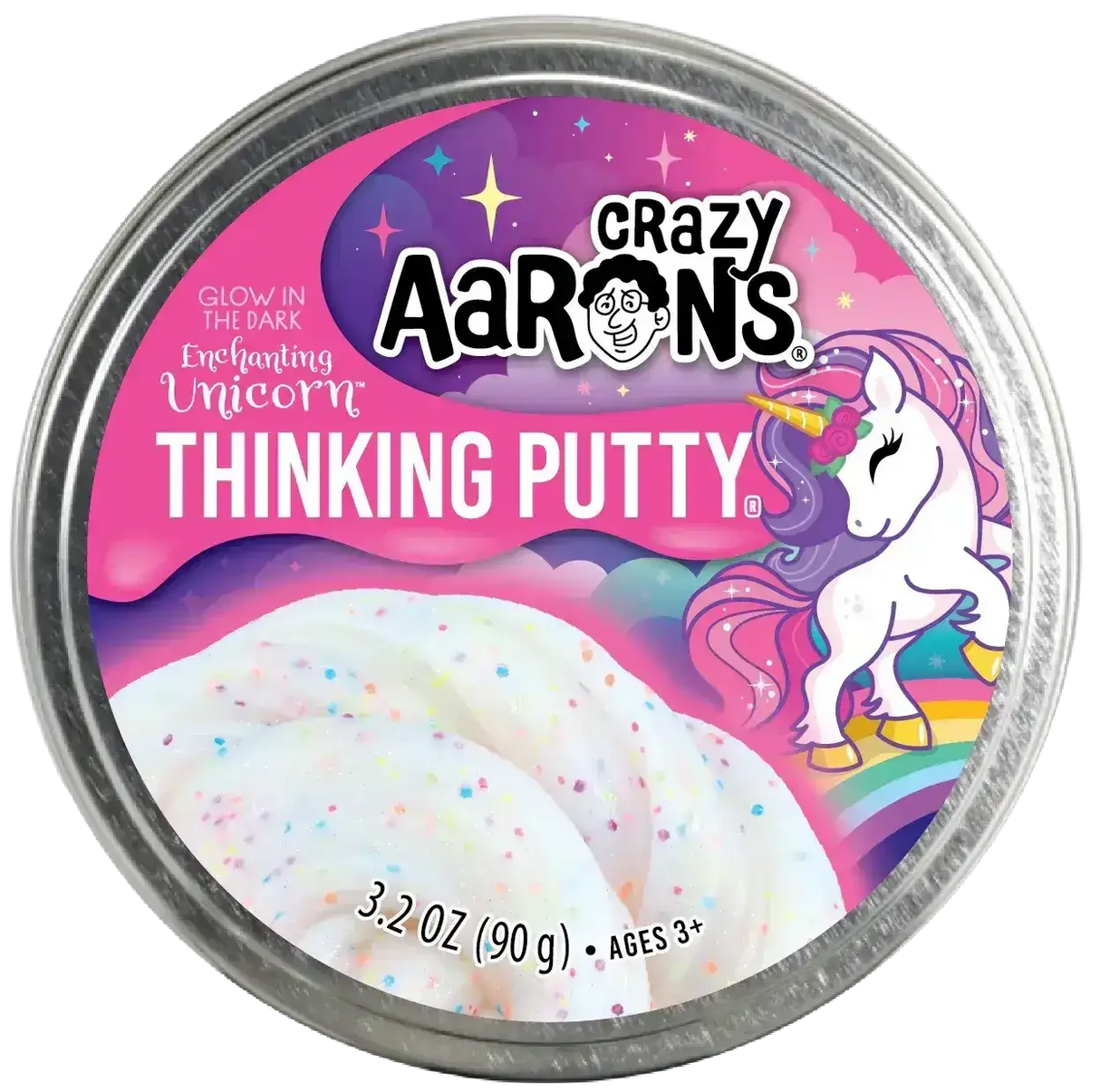 Crazy Aaron's Putty Enchanting Unicorn - Glowbrights - Toybox Tales