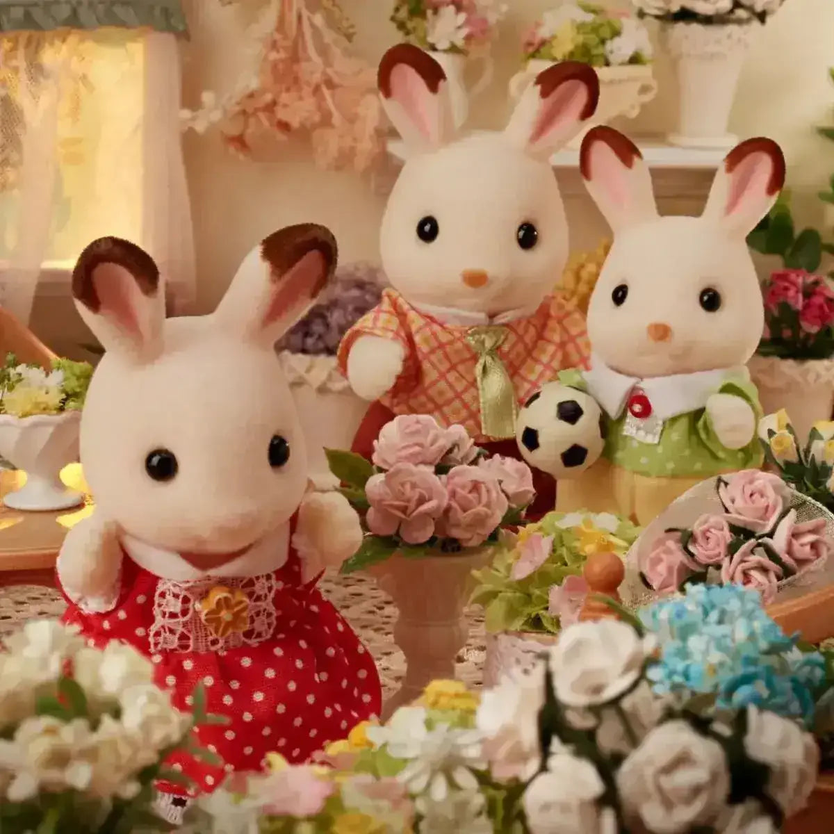 Sylvanian Families - Chocolate Rabbit Family - Toybox Tales