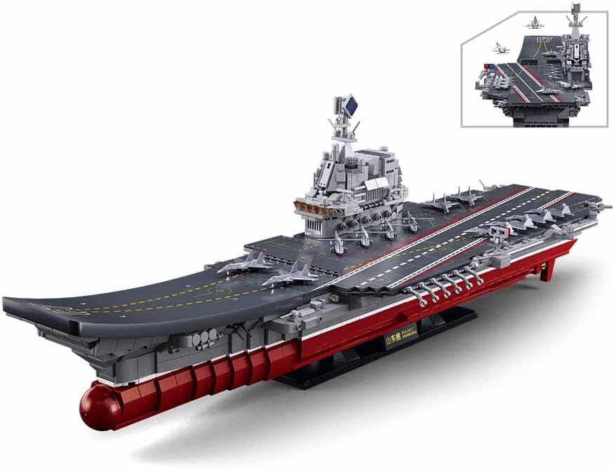 Sluban - Shandong Aircraft Carrier Model Kit 1413 Pcs Scale 1:450