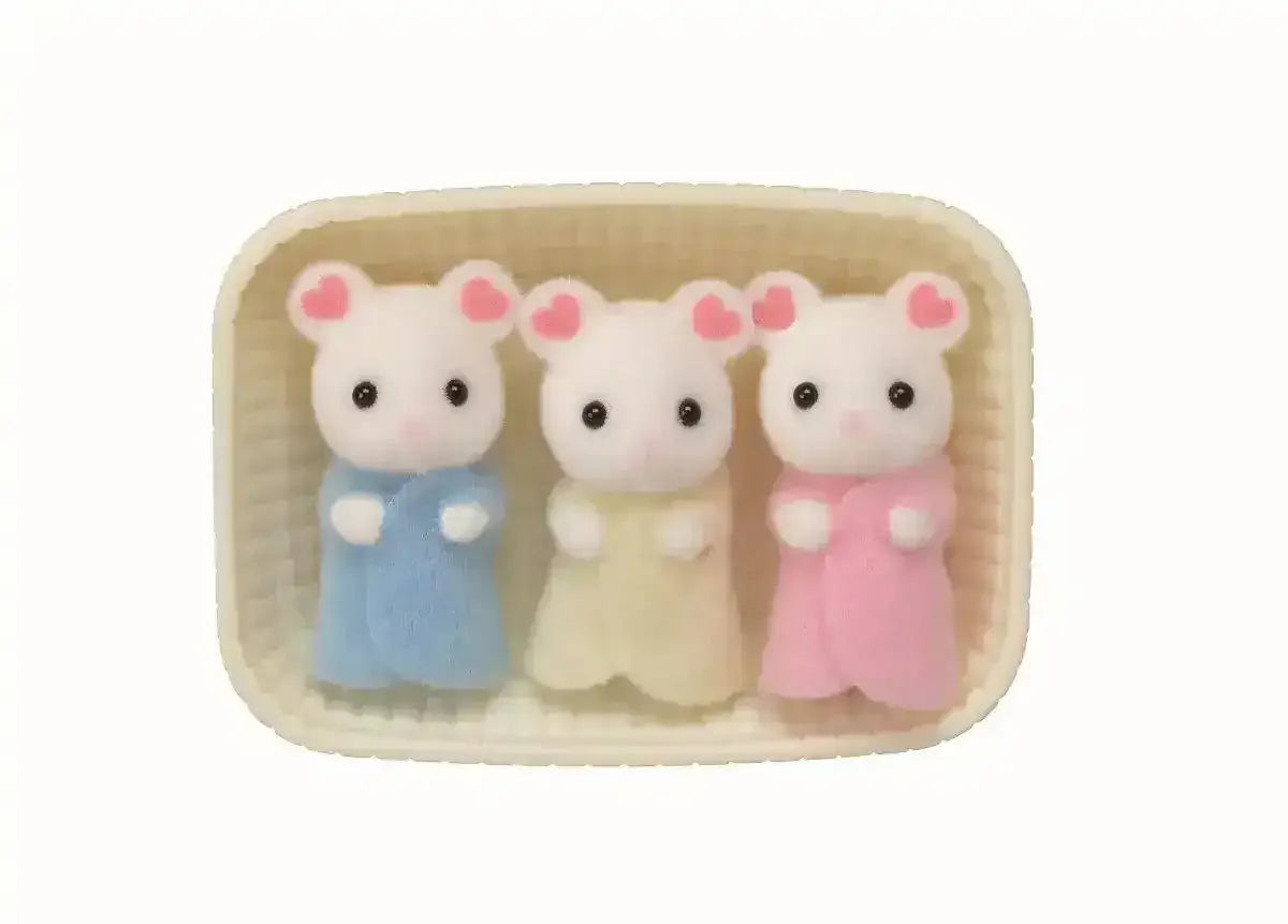 Sylvanian Families - Marshmallow Mouse Triplets - Toybox Tales