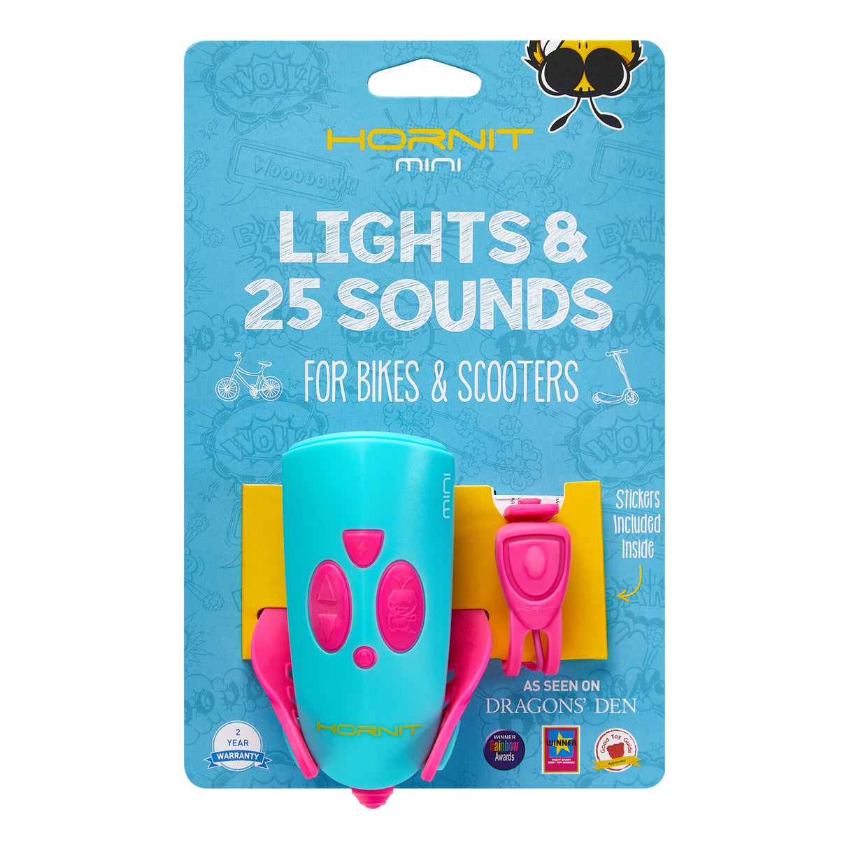 Hornit | Mini Sound & Light Module - Pink/Turquoise