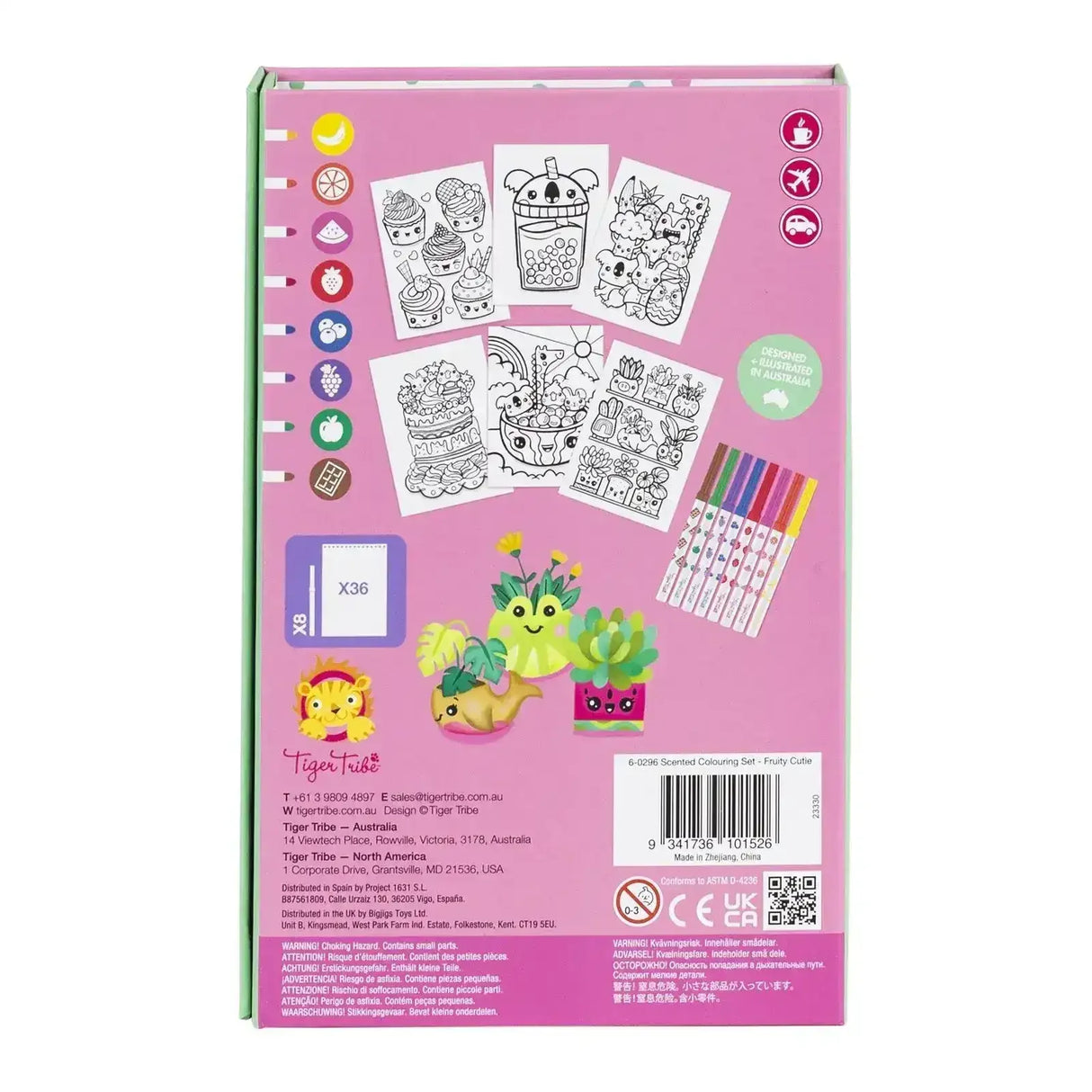 Scented Colouring Set - Fruity Cutie - Toybox Tales