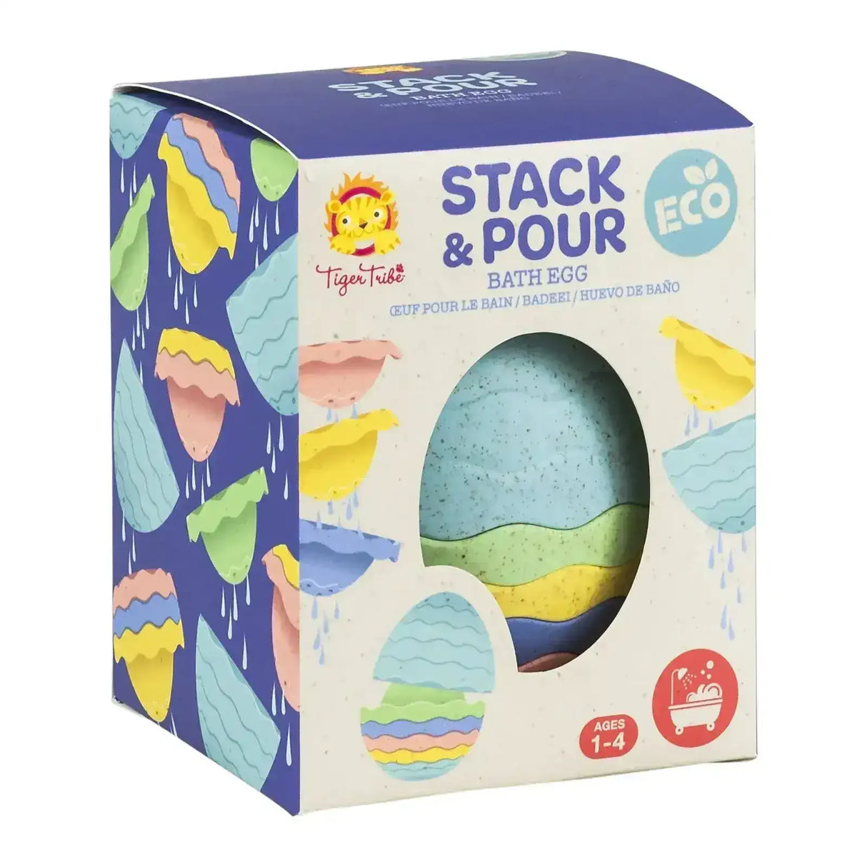 Stack & Pour - Bath Egg - Eco - Toybox Tales