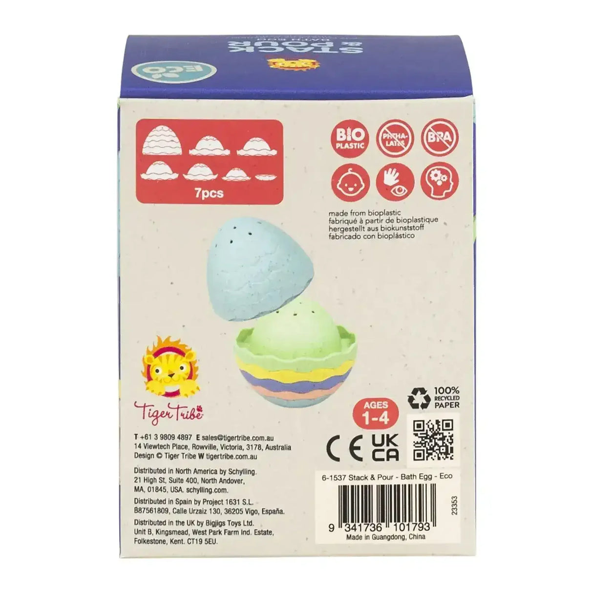 Stack & Pour - Bath Egg - Eco - Toybox Tales