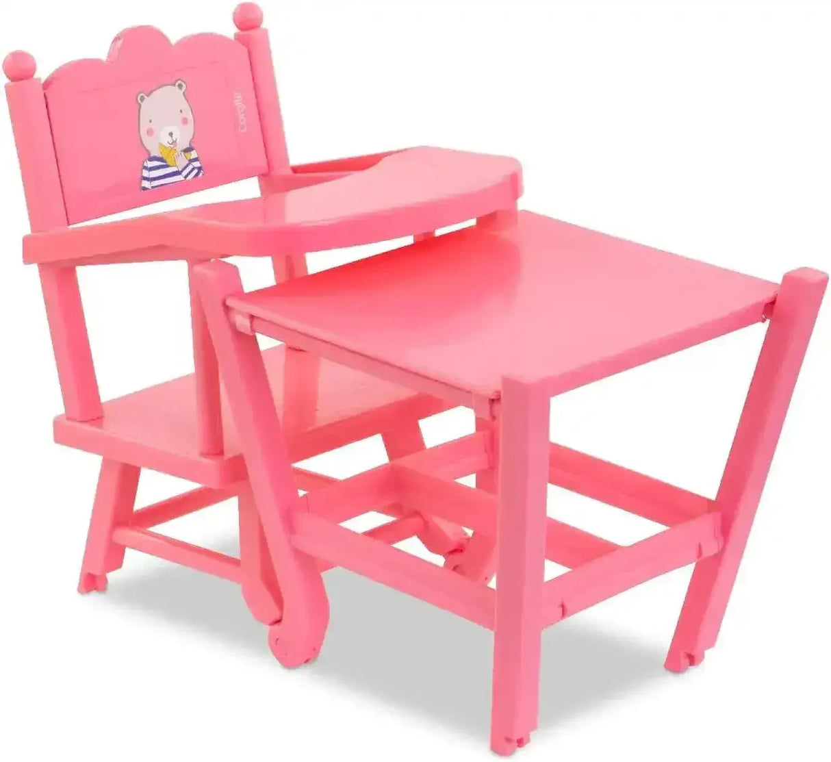 Corolle High Chair - Pink - Toybox Tales