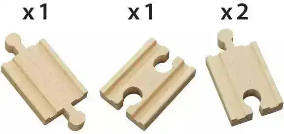 BRIO - Mini Straight Tracks 4 pieces - Toybox Tales