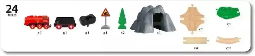 BRIO - Steaming Train Set 24 pieces - Toybox Tales