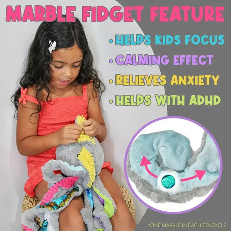 Meavia | Quiggly the Weighted Sensory Octopus - Large - Toybox Tales