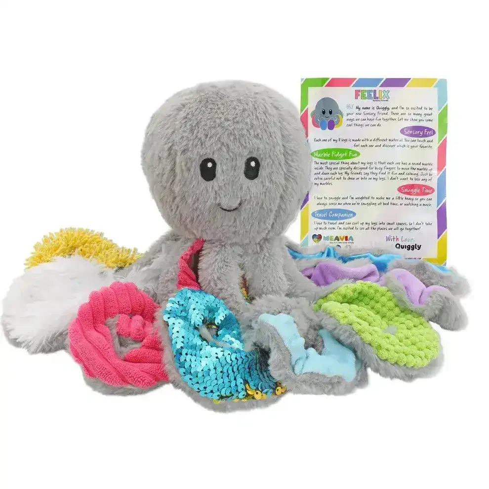 Meavia | Quiggly the Weighted Sensory Octopus - Large - Toybox Tales