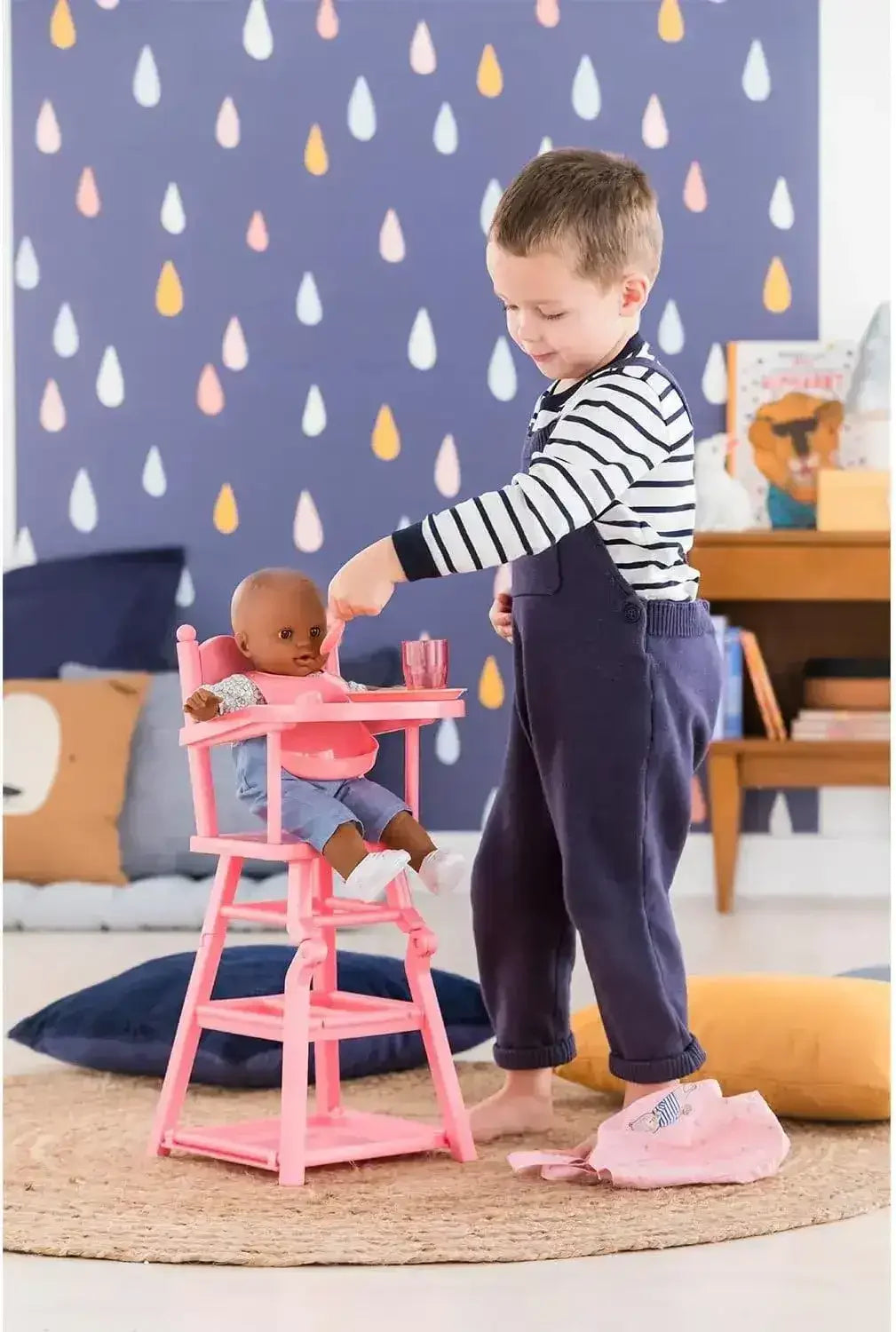 Corolle High Chair - Pink - Toybox Tales