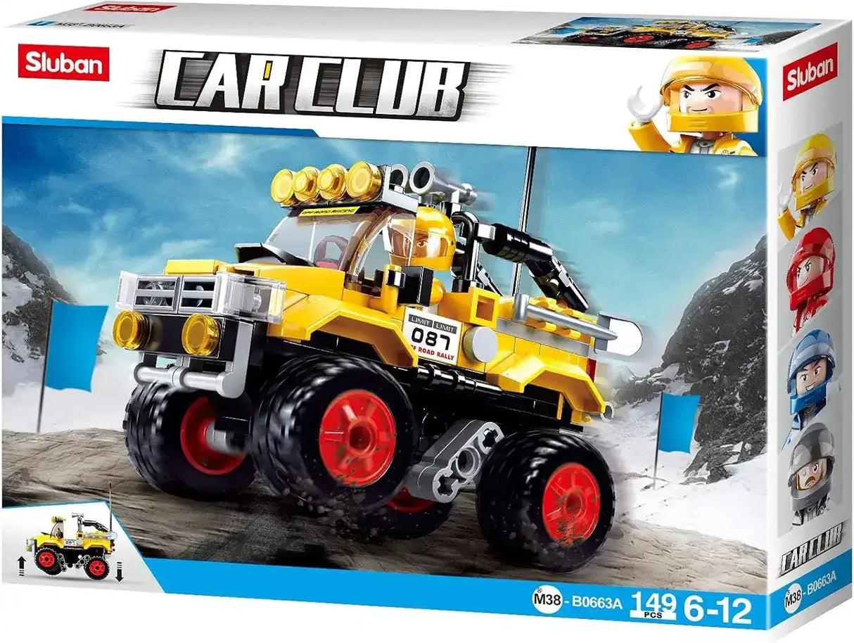 Sluban | Car Club Offroad Yellow 149 Pcs - Toybox Tales