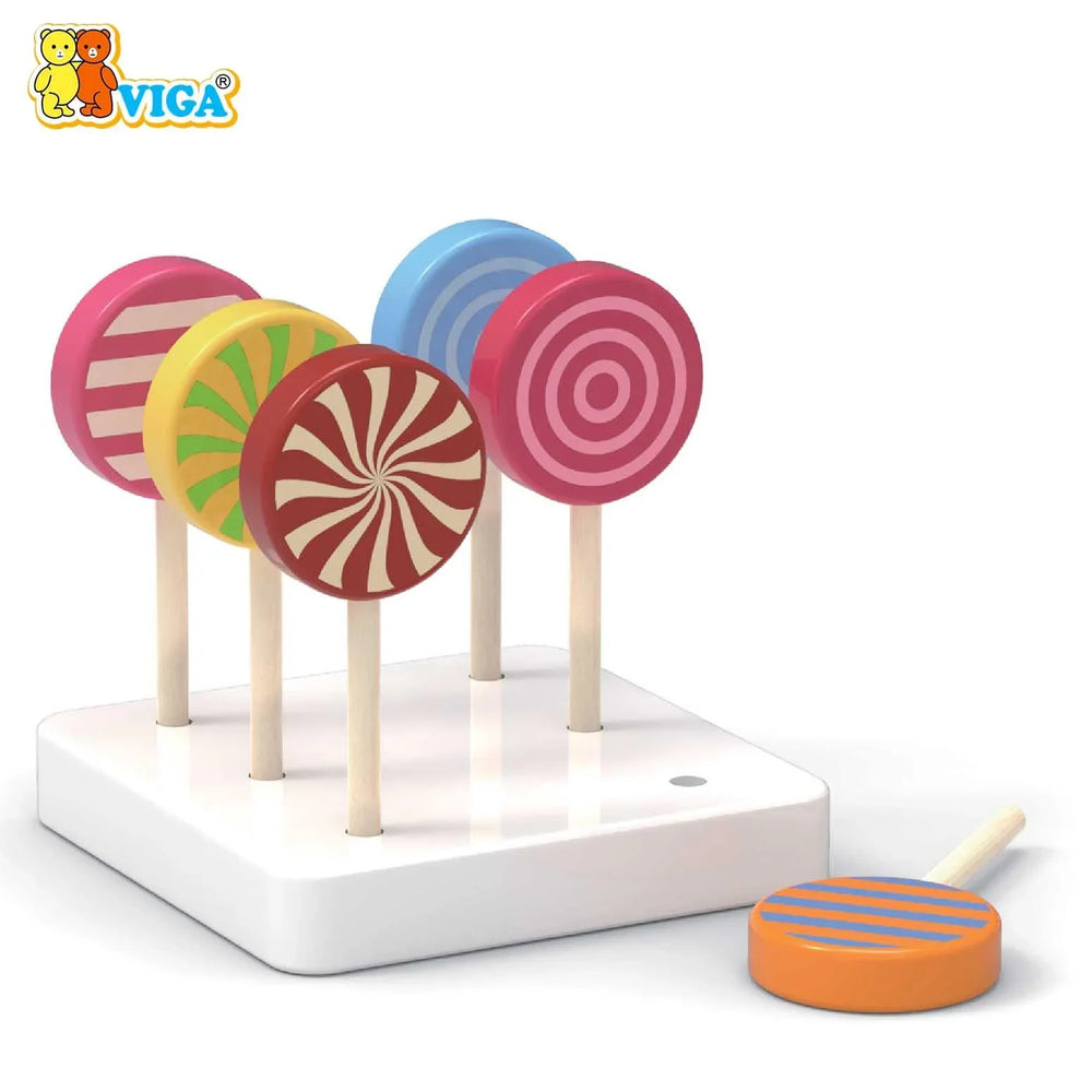 Wooden Lollipops 6 Piece Set