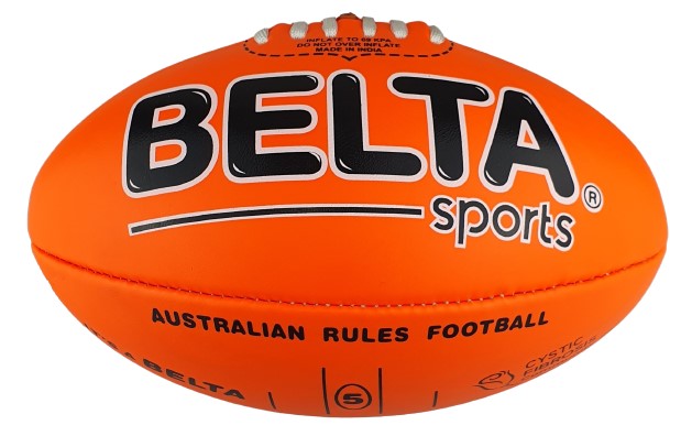 Belta midi footy fluro orange and yellow