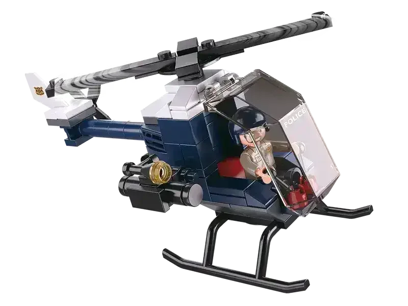 Sluban | Police Helicopter 87 Pcs - Toybox Tales
