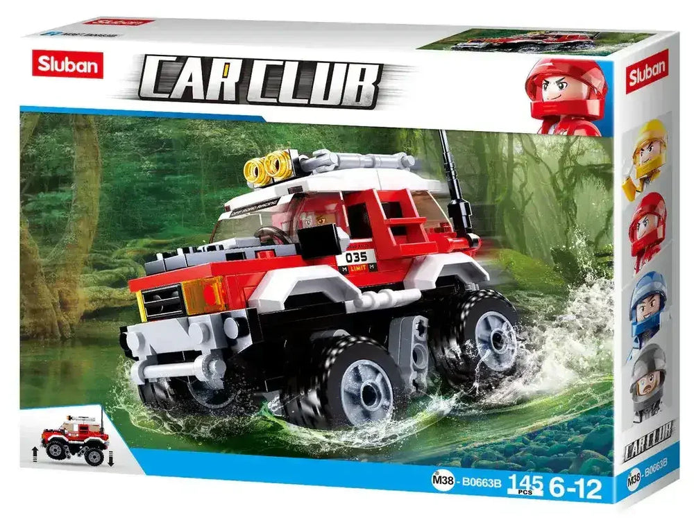 Sluban | Car Club Offroad Red 145 Pcs - Toybox Tales