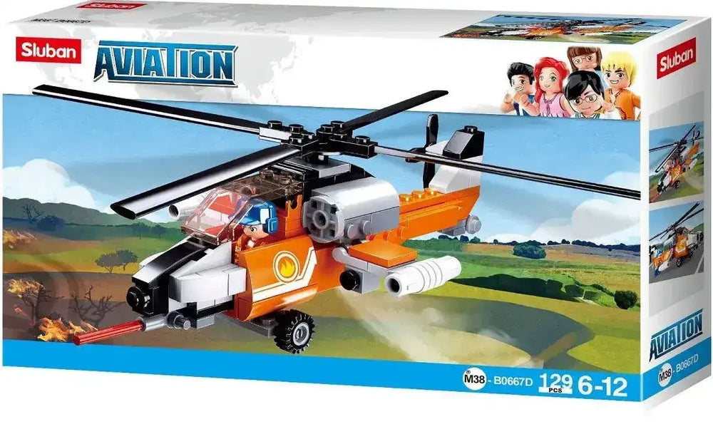Sluban | Aviation Helicopter 129 Pcs - Toybox Tales