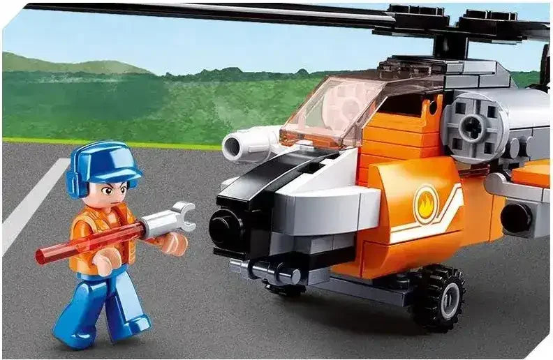 Sluban | Aviation Helicopter 129 Pcs - Toybox Tales