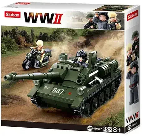Sluban | WW2 Su-85 Tank Destroyer 338 Pcs - Toybox Tales