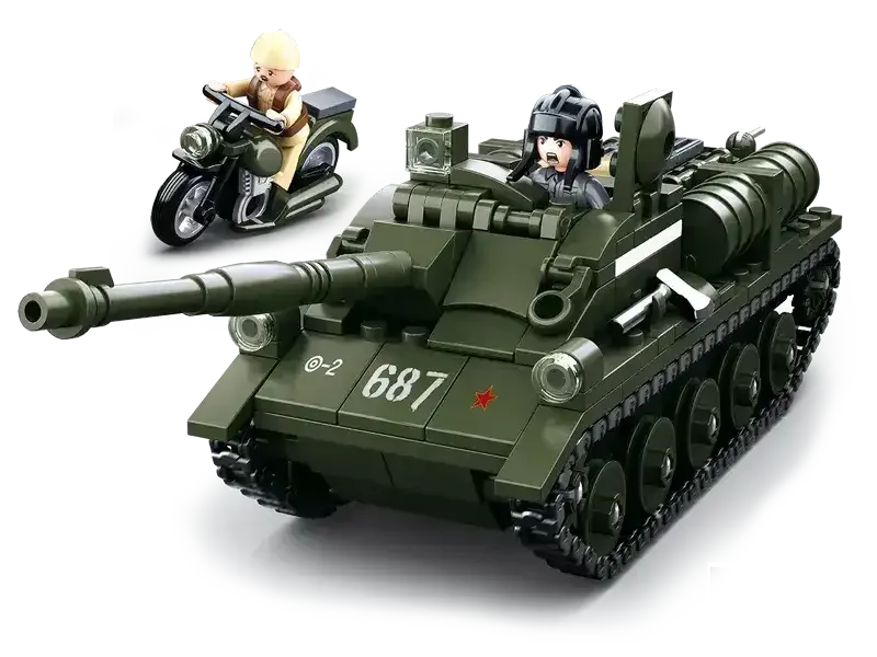Sluban | WW2 Su-85 Tank Destroyer 338 Pcs - Toybox Tales