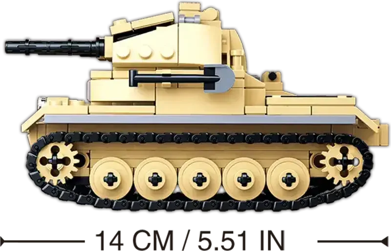 Sluban | WW2 Tank Panzer 2 - Toybox Tales