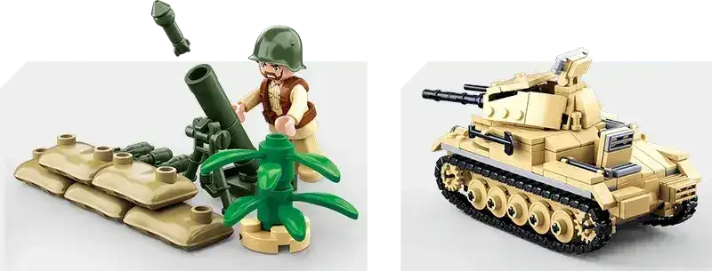 Sluban | WW2 Tank Panzer 2 - Toybox Tales