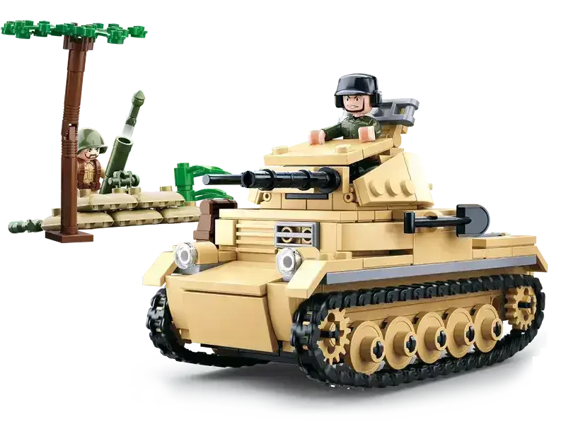 Sluban | WW2 Tank Panzer 2 - Toybox Tales