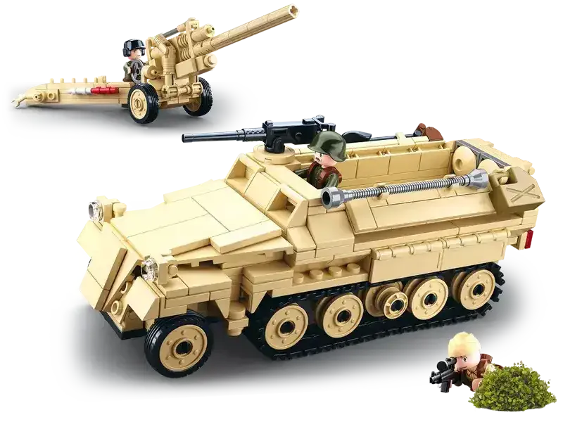 Sluban | WW2 Half Track Sd.Kfz.251 K18 - Toybox Tales