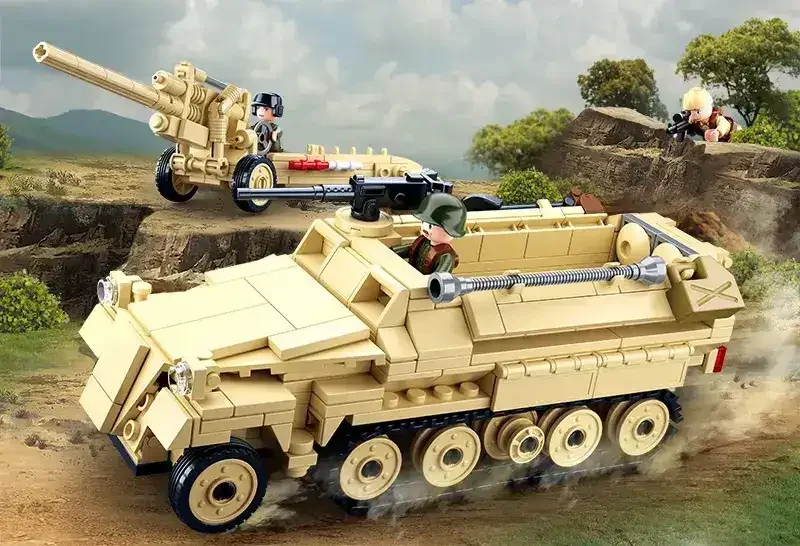 Sluban | WW2 Half Track Sd.Kfz.251 K18 - Toybox Tales