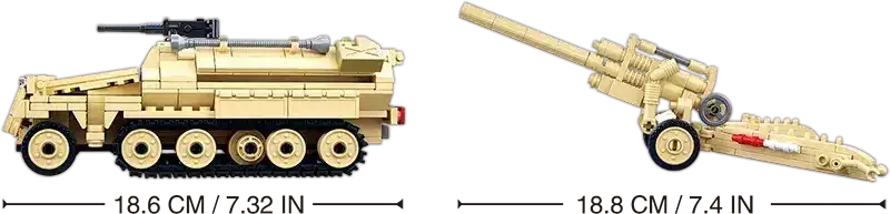 Sluban | WW2 Half Track Sd.Kfz.251 K18 - Toybox Tales