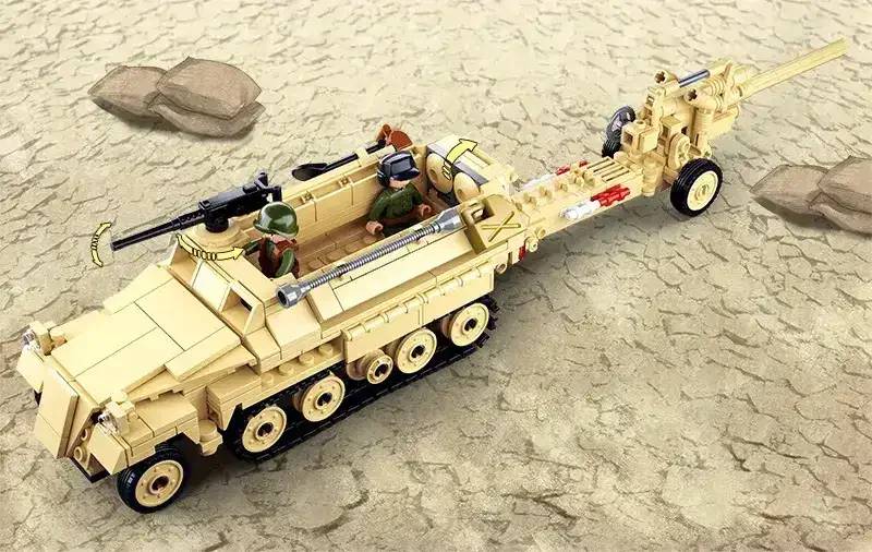 Sluban | WW2 Half Track Sd.Kfz.251 K18 - Toybox Tales