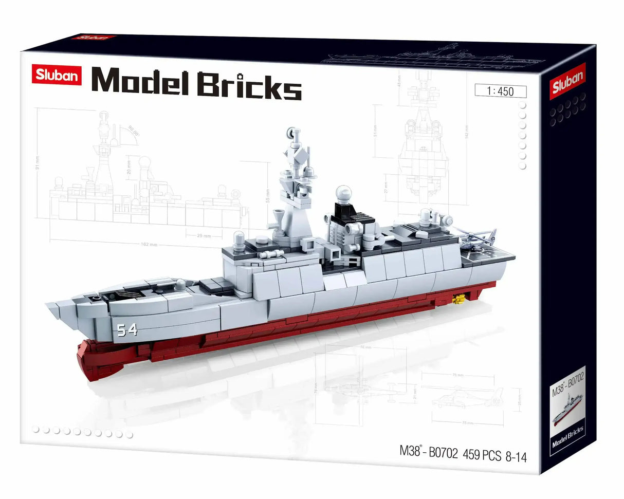 Sluban | Model Bricks Frigate 054A Scale 1:450 457 Pcs - Toybox Tales
