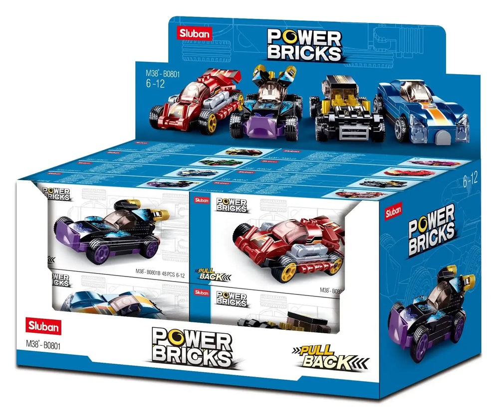 Sluban | Power Bricks Pull Backs Cars