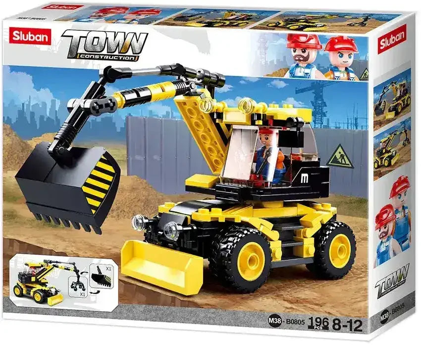 Sluban | Town Excavator/Lifter 195 Pcs - Toybox Tales