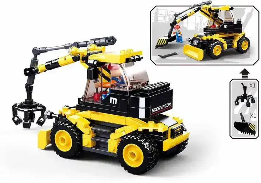 Sluban | Town Excavator/Lifter 195 Pcs - Toybox Tales