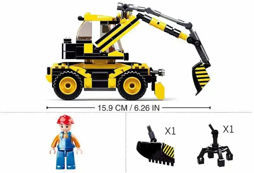 Sluban | Town Excavator/Lifter 195 Pcs - Toybox Tales