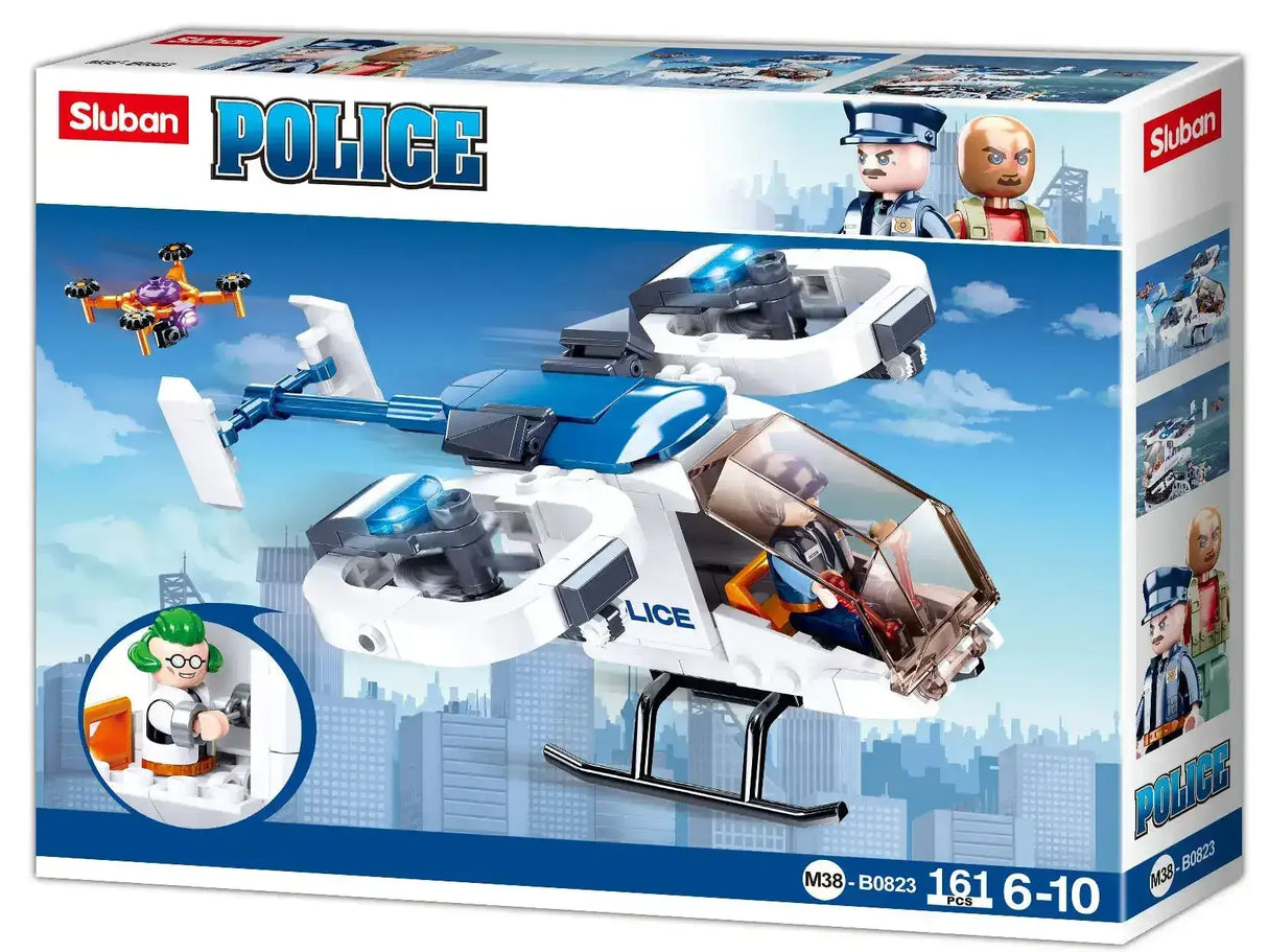 Sluban | Police Helicopter 161 Pcs - Toybox Tales